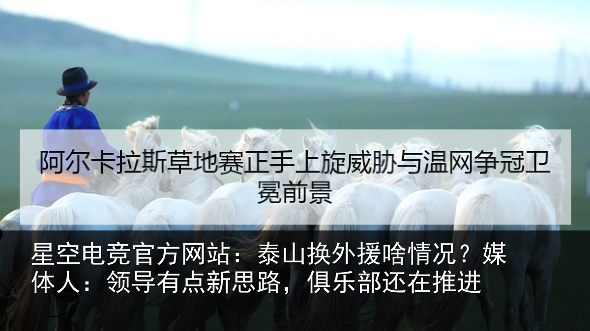 星空电竞官方网站：泰山换外援啥情况？媒体人：领导有点新思路，俱乐部还在推进